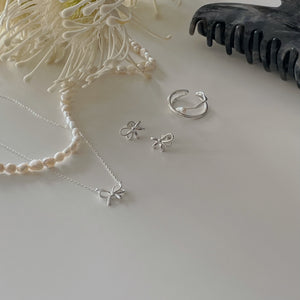 925Silver Ribbon Necklace