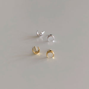 925Silver Moon Earrings