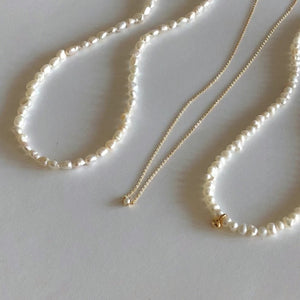 925Silver Natural Pearl  Necklace