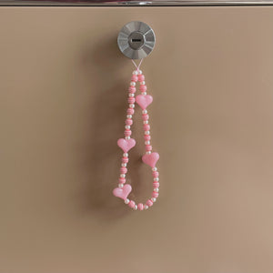 粉色糖果心形吊带