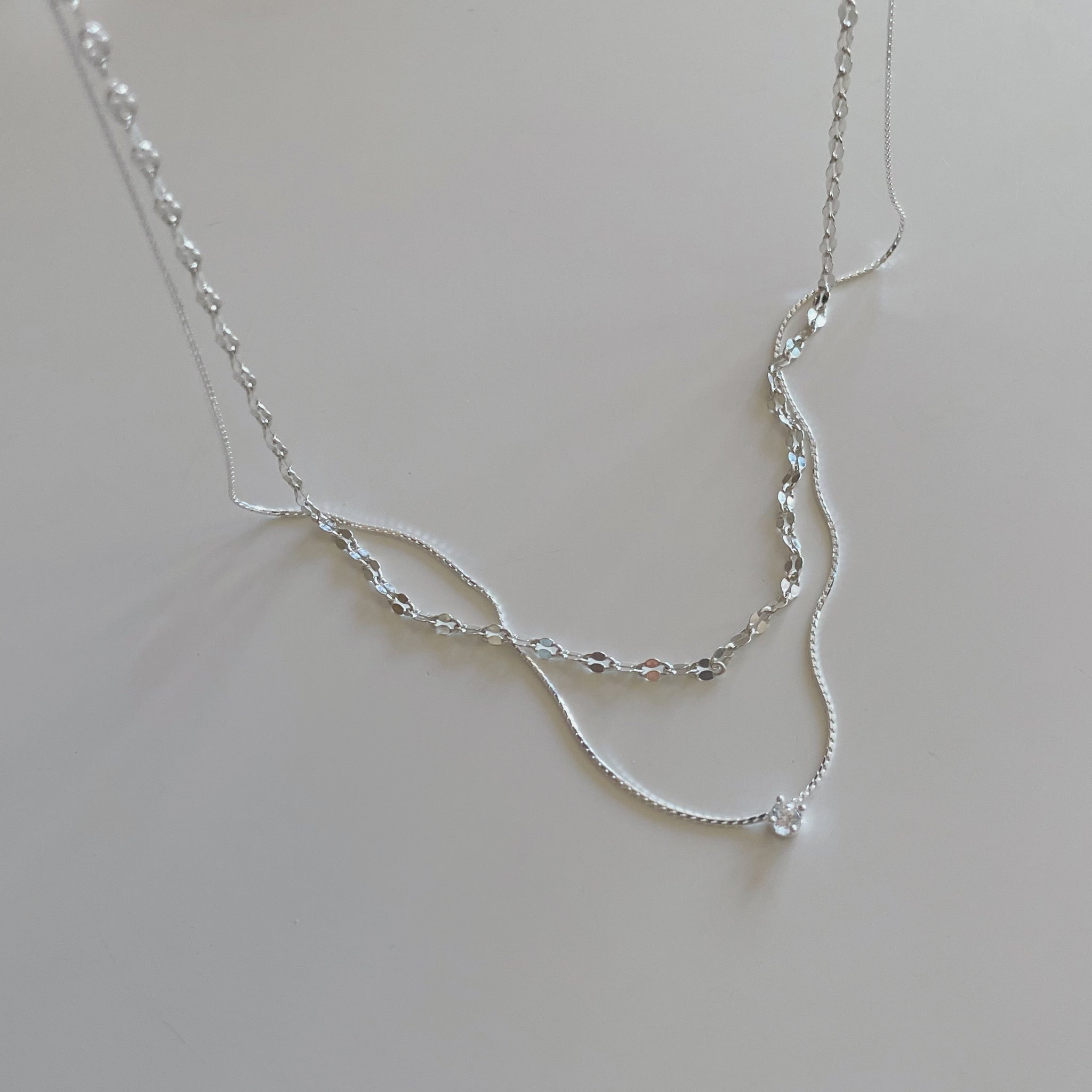 925Silver Mini Cubic Necklace
