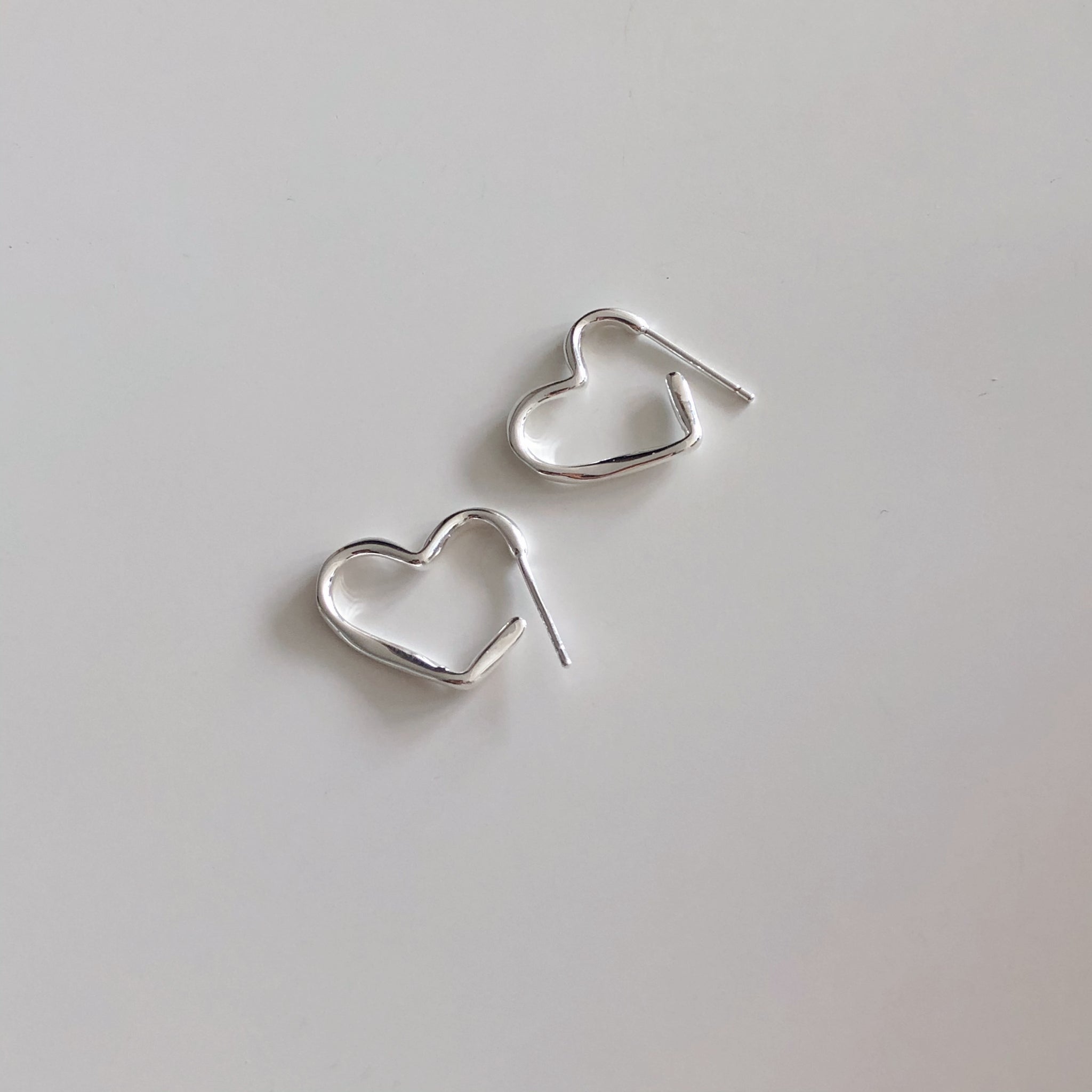 925Silver Heart Earrings