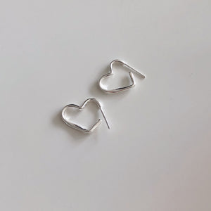 925Silver Heart Earrings