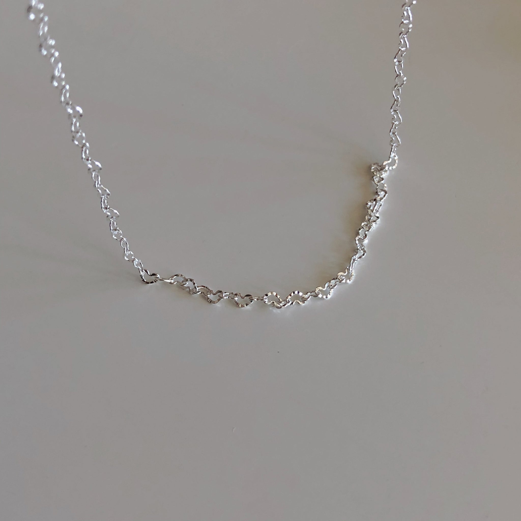 925Silver Heart Chain Necklace