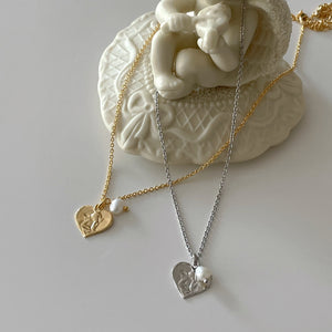 Heart Angel Pearl Necklace