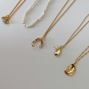 24K Gold Plated C- Necklace