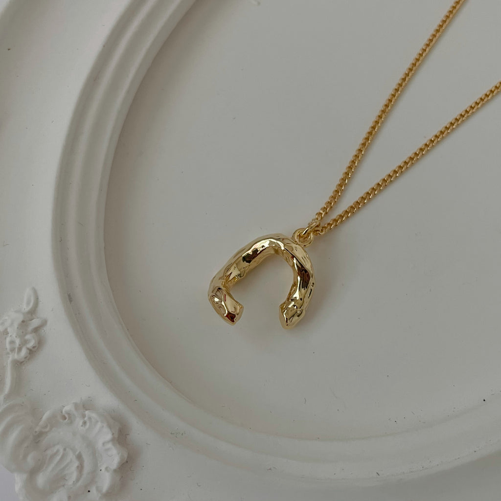 24K Gold Plated C- Necklace