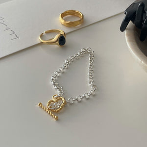 925Silver Heart Bracelet