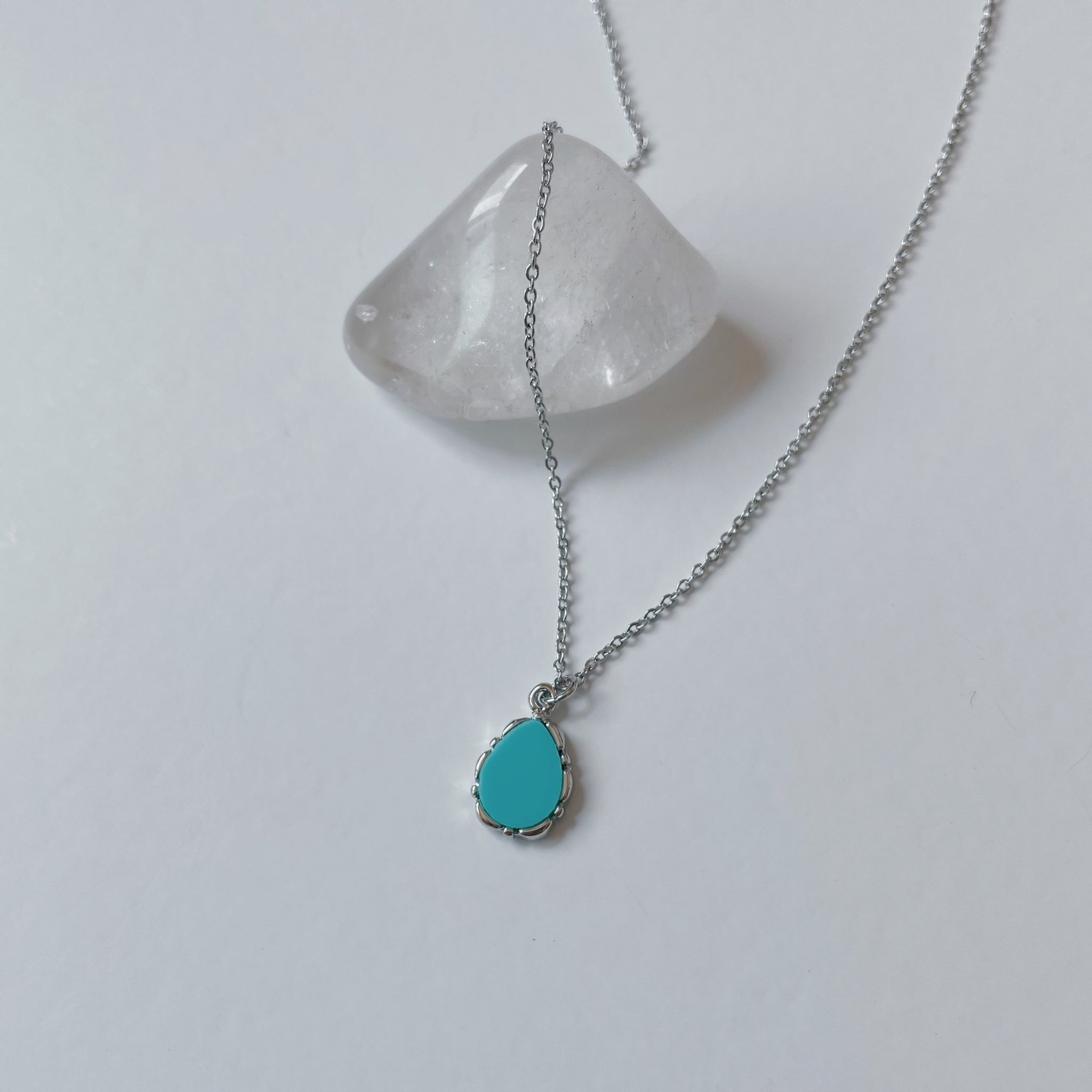 Silver Mint Necklace
