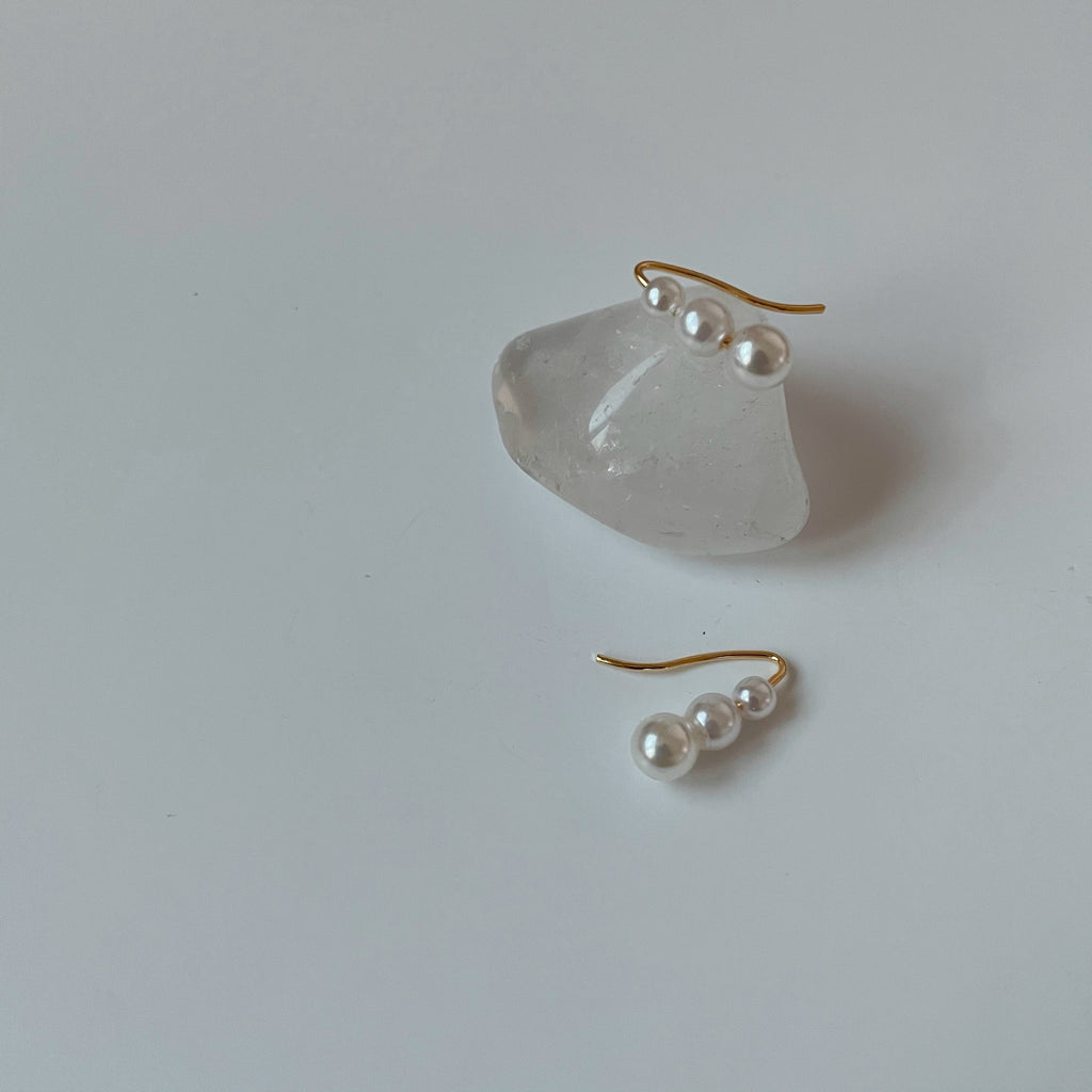Two-way Pearl Earrings