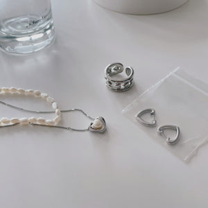 Fresh Water Pearl Heart Necklace