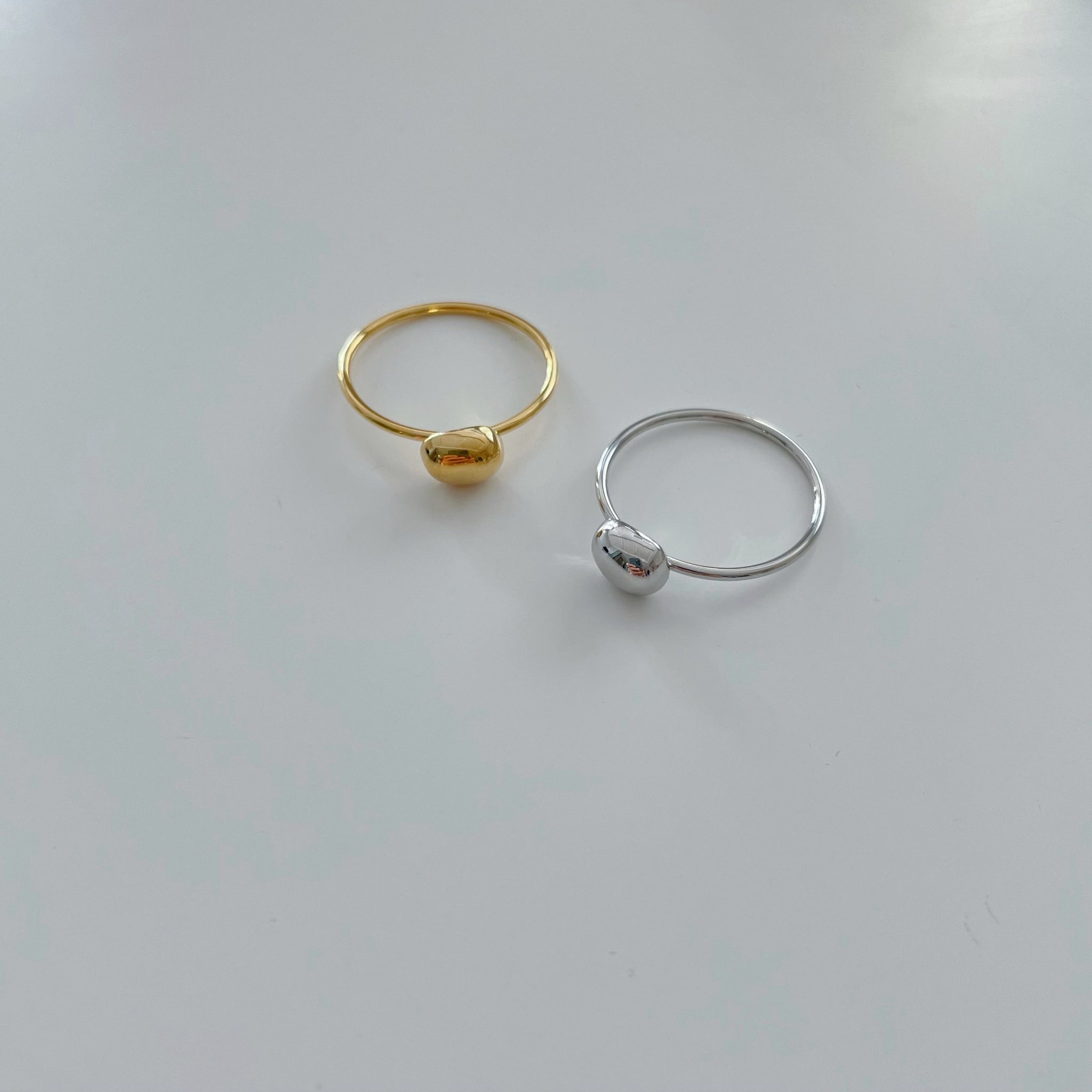 Gold-Silver Combi Ring Set