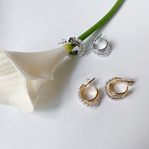 Pearl Beaded Earrings