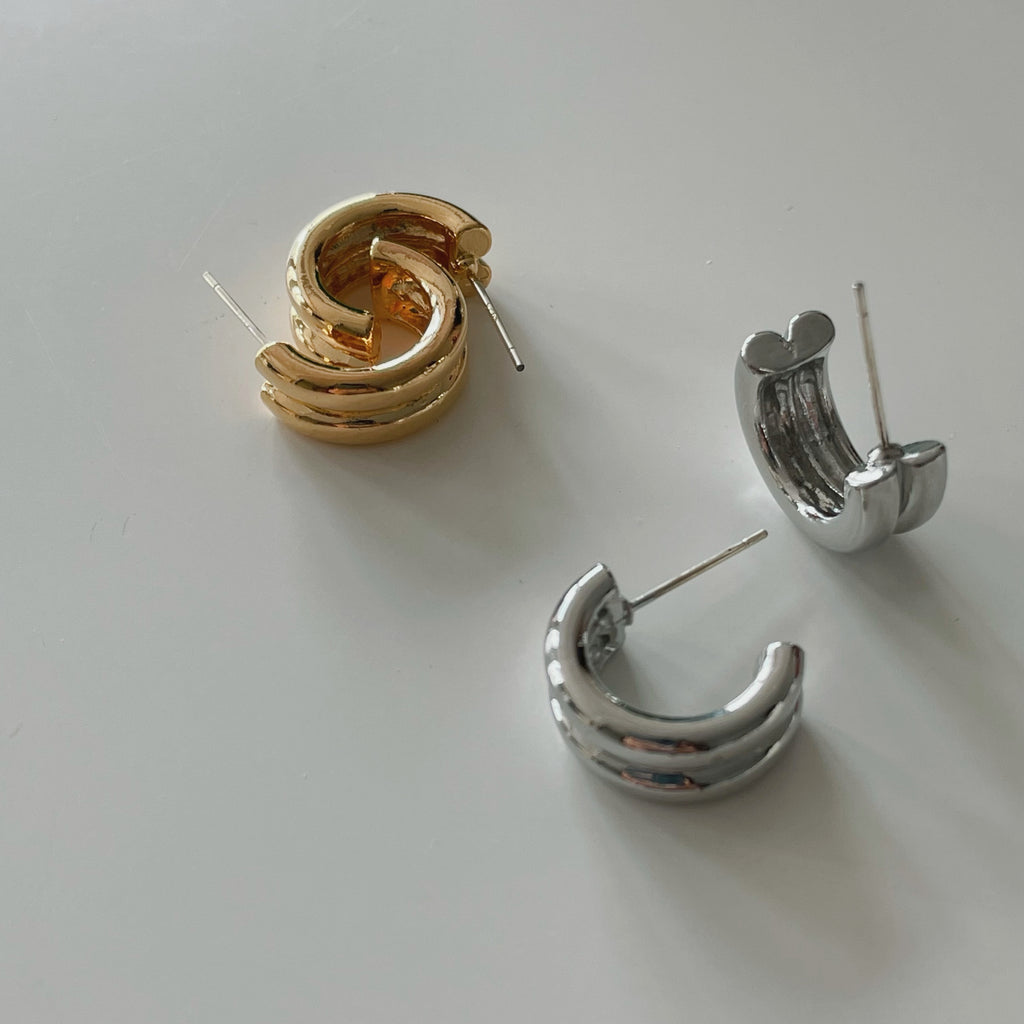 Bold-C Earrings (S295)