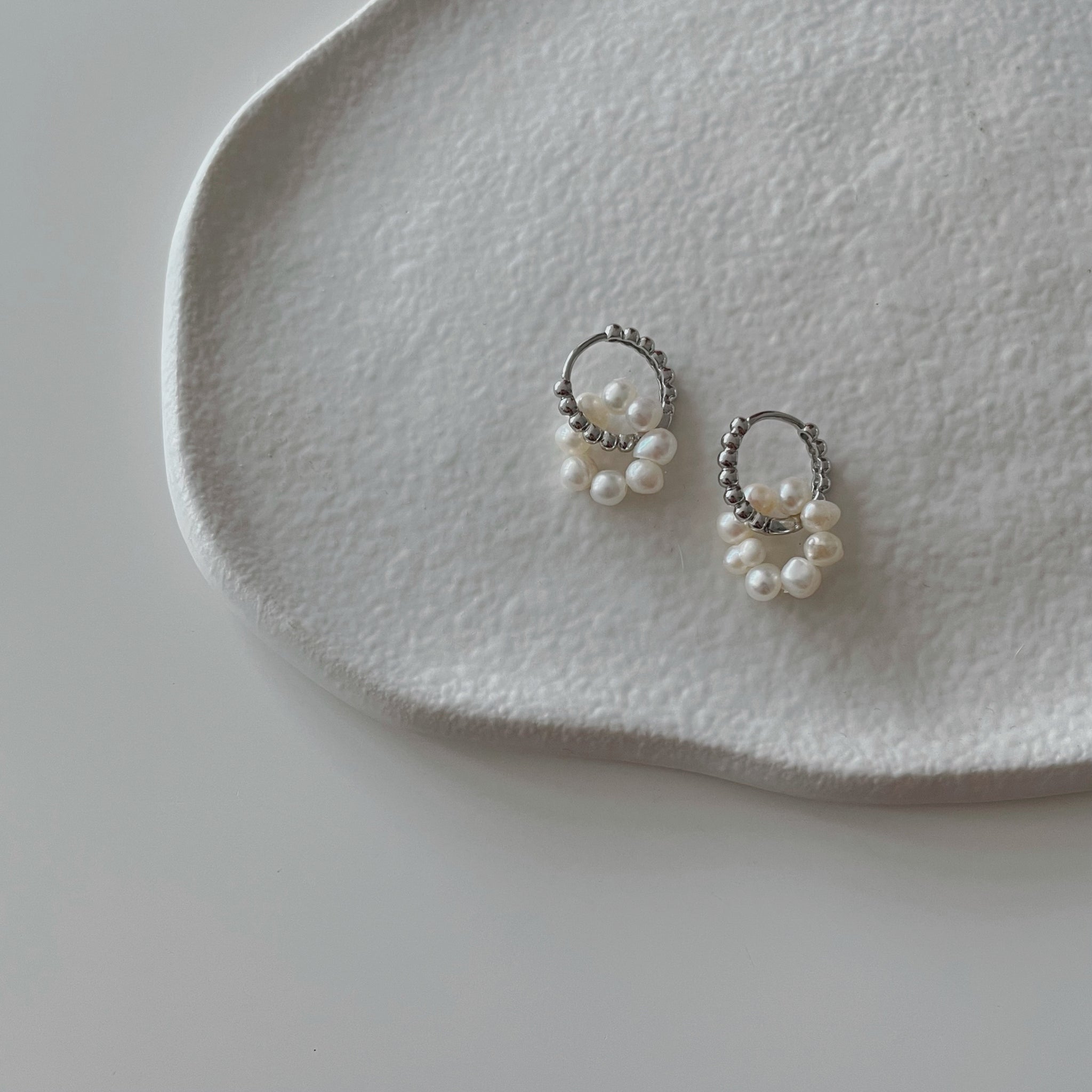 Fresh Water Pearl Earrings (S925)