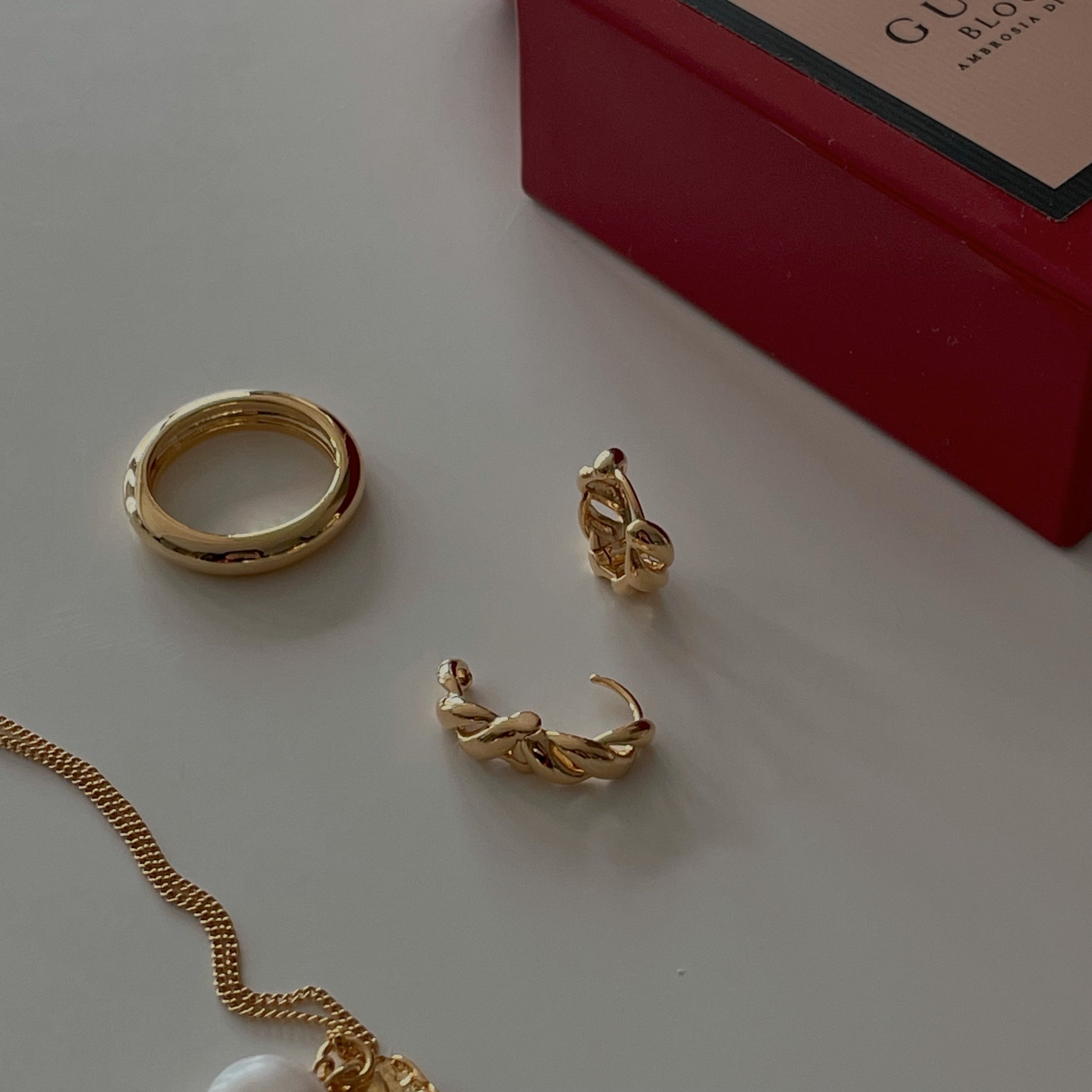 Croissant Earrings (24K Gold Plated)