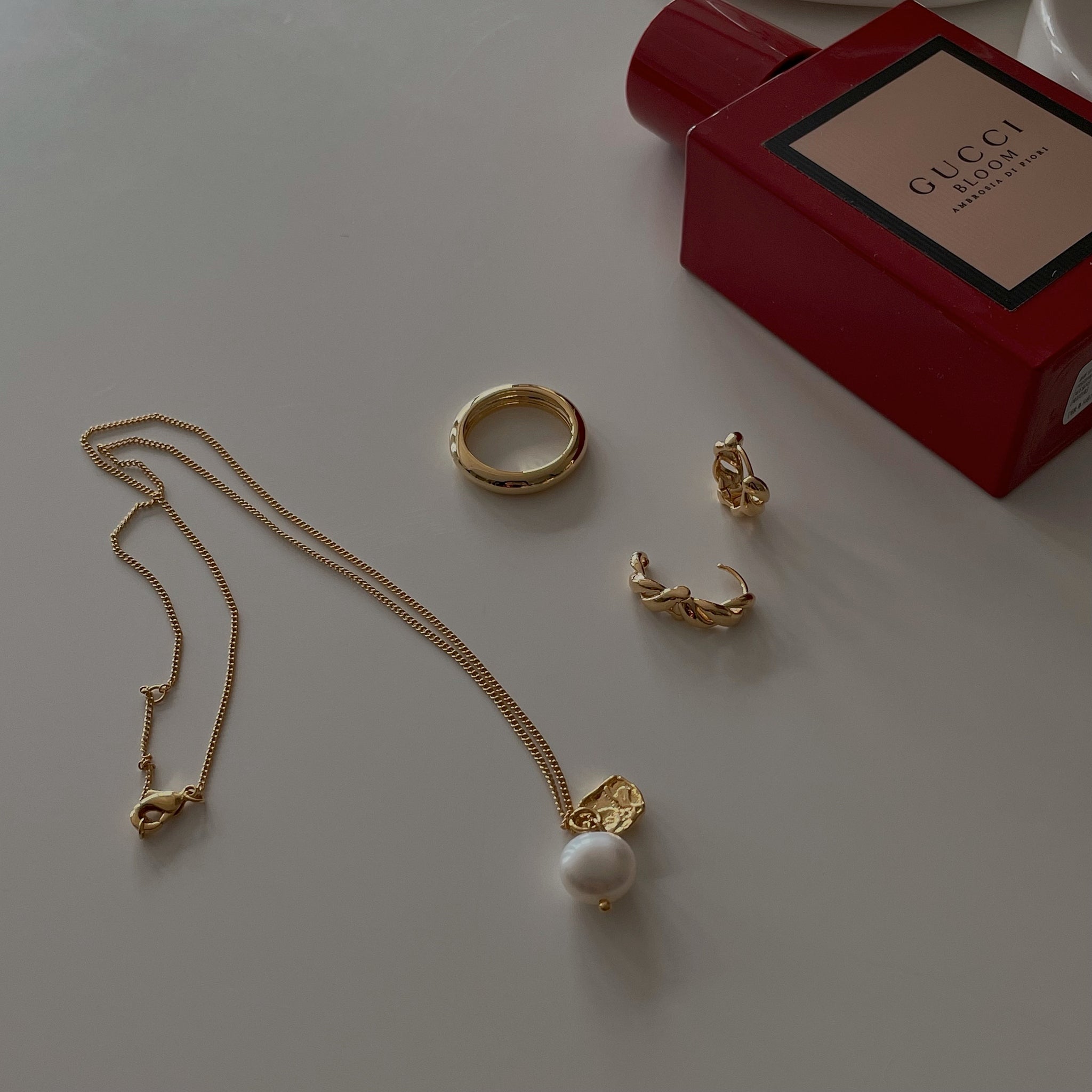 Croissant Earrings (24K Gold Plated)