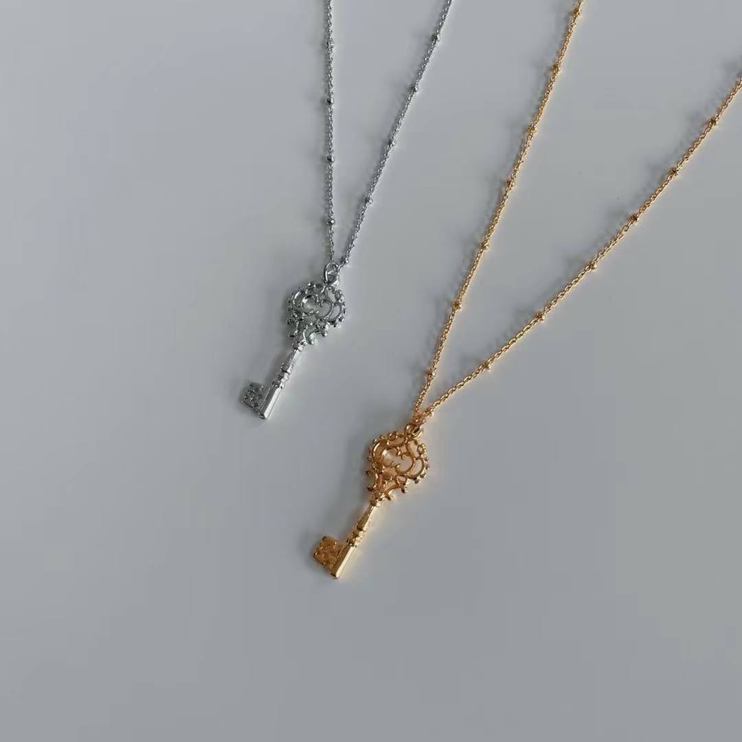 18K Gold Plated Key Necklace