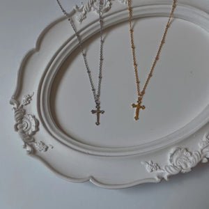Cross Sterling Silver Necklace