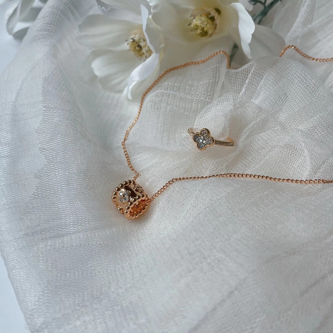 24K Gold Plated Flower Necklace